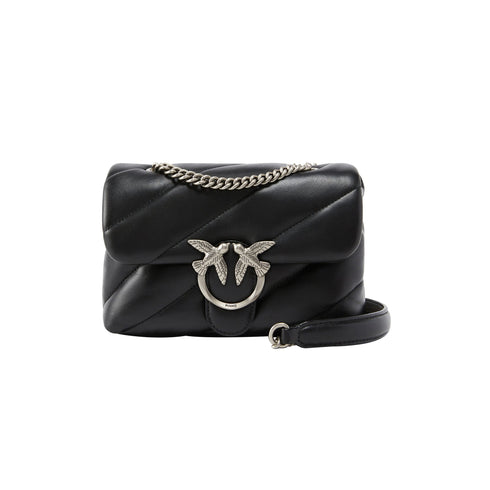 Pinko Borsa a tracolla Borsa da Donna a tracolla Mini Love Puff Nero argento P25 - PINKO 100039A0F2 - Z99O - UNI - Francavilla Moda
